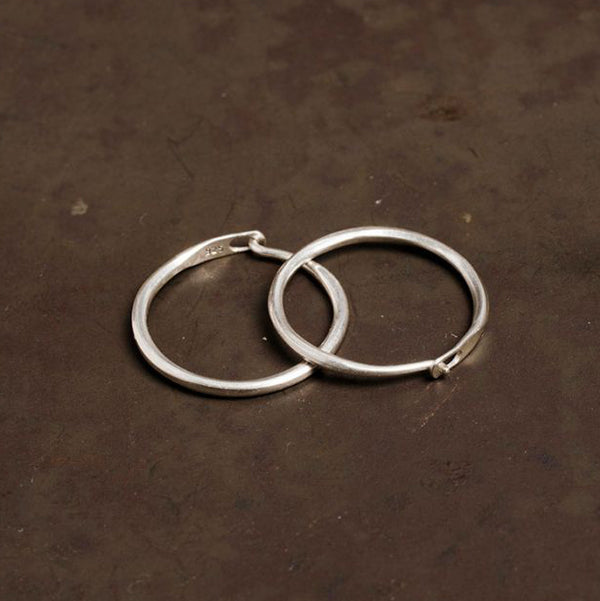 WERKSTATT MUNCHEN ultra-fine hoop earrings M4501 PWM10